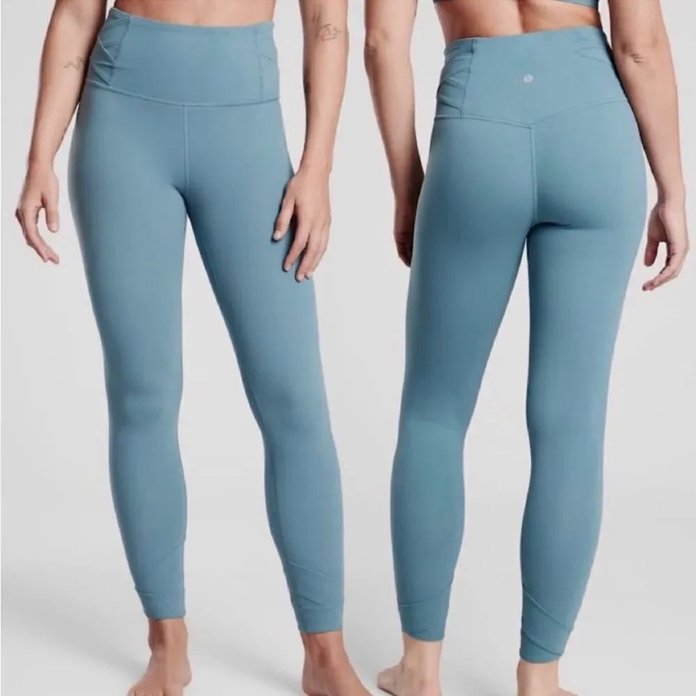 ATHLETA Elation Pirouette 7/8 Tight Rivera Blue Women’s Size XS